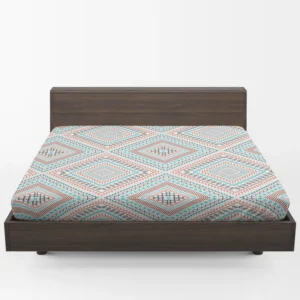 Tribal Ethnic Square Pattern Fitted Sheet 1