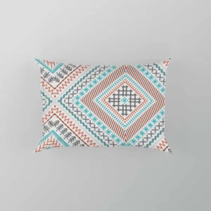 Tribal Ethnic Square Pattern Pillow Case