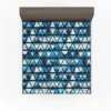 Tribal Galaxy Blue Triangle Fitted Sheet