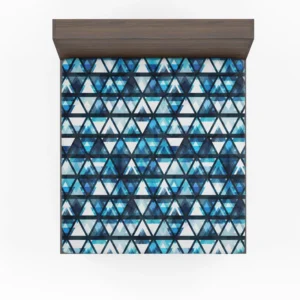 Tribal Galaxy Blue Triangle Fitted Sheet