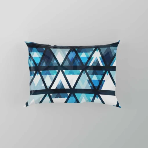 Tribal Galaxy Blue Triangle Pillow Case