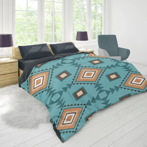 Tribal Geometrics Aztec Design Duvet Cover 1