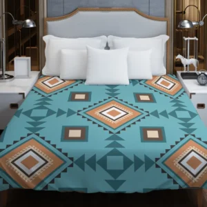 Tribal Geometrics Aztec Design Duvet Cover