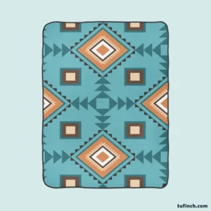 Tribal Geometrics Aztec Design Fleece Blanket 1