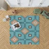 Tribal Geometrics Aztec Design Rug