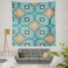 Tribal Geometrics Aztec Design Wall Tapestry