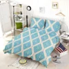 Tribal Ikat Blue Rhombus Design Bedding Set