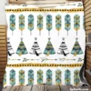 Tribal Native Wigwam Hut Design Quilt Blanket