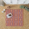 Tribal Striped Pattern Dots And Triangles Rug