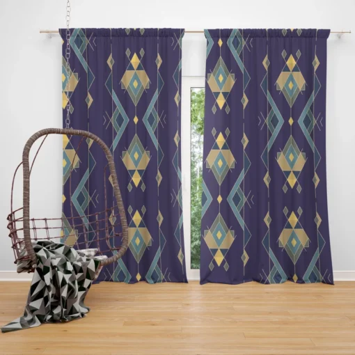 Tribal Vintage Ethnic Design Curtain