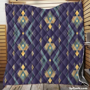 Tribal Vintage Ethnic Design Quilt Blanket