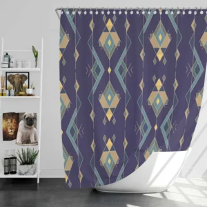 Tribal Vintage Ethnic Design Shower Curtain