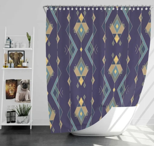 Tribal Vintage Ethnic Design Shower Curtain