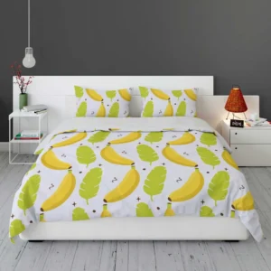 Tropical Banana And Leave Bedding Set 1