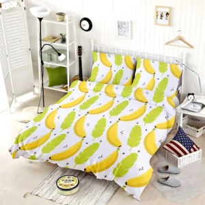 Tropical Banana And Leave Bedding Set