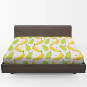 Tropical Banana And Leave Fitted Sheet 1