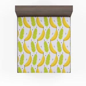 Tropical Banana And Leave Fitted Sheet