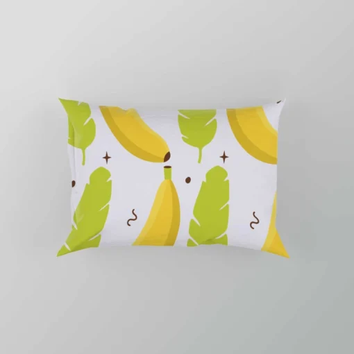 Tropical Banana And Leave Pillow Case