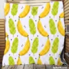 Tropical Banana And Leave Quilt Blanket