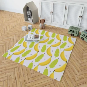 Tropical Banana And Leave Rug 1