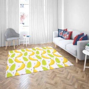 Tropical Banana And Leave Rug 2