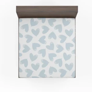 Tropical Blue Heart Balloon Fitted Sheet