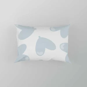 Tropical Blue Heart Balloon Pillow Case