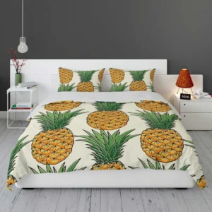 Tropical Fruit Pineapple Bedding Set 1