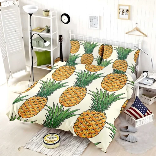 Tropical Fruit Pineapple Bedding Set