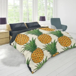 Tropical Fruit Pineapple Duvet Cover 1