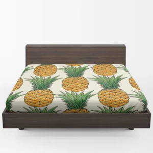 Tropical Fruit Pineapple Fitted Sheet 1