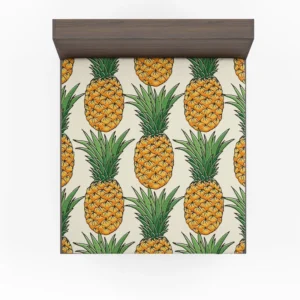 Tropical Fruit Pineapple Fitted Sheet