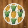 Tropical Fruit Pineapple Round Beach Towel