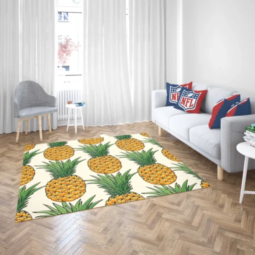 Tropical Fruit Pineapple Rug 2