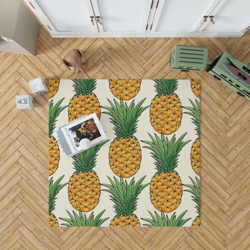 Tropical Fruit Pineapple Rug