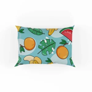 Tropical Fruit and Leave Pattern  Pillow Case