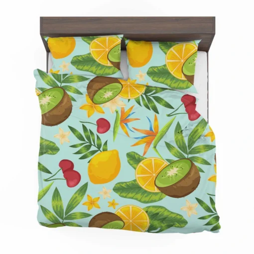 Tropical Fruits Pattern Bedding Set 2