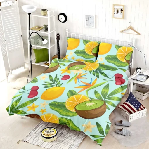 Tropical Fruits Pattern Bedding Set