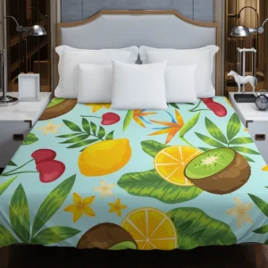 Tropical Fruits Pattern Duvet Cover