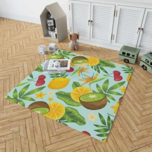 Tropical Fruits Pattern Rug 1