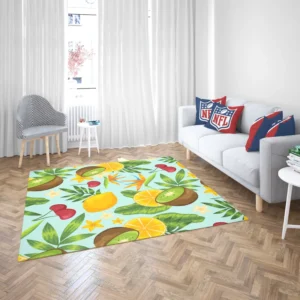 Tropical Fruits Pattern Rug 2