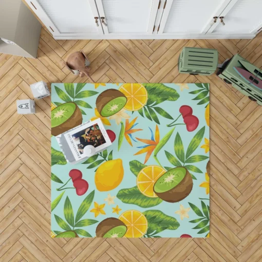 Tropical Fruits Pattern Rug