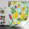 Tropical Fruits Pattern Shower Curtain