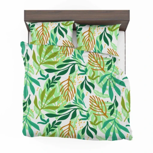 Tropical Jungle Leaves Pattern Bedding Set 2