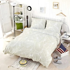 Tropical Leaf Minimalist Pattern Bedding Set