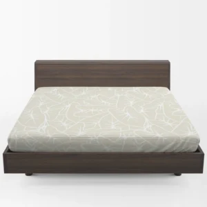 Tropical Leaf Minimalist Pattern Fitted Sheet 1