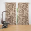 Tropical Leaves Pattern Curtain