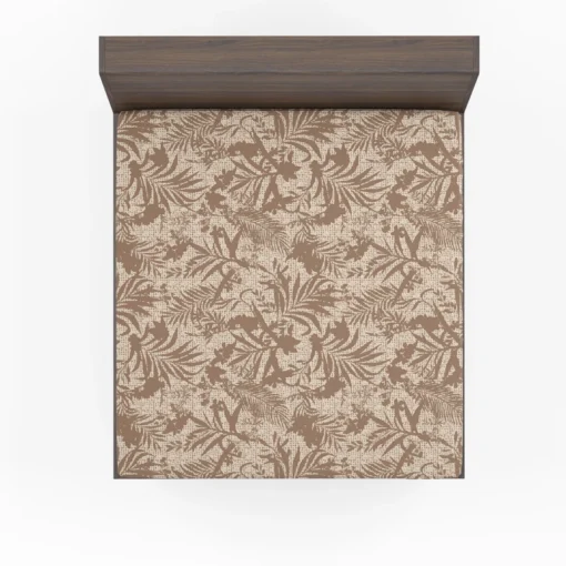 Tropical Leaves Pattern Fitted Sheet