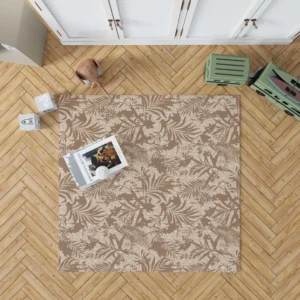 Tropical Leaves Pattern Rug