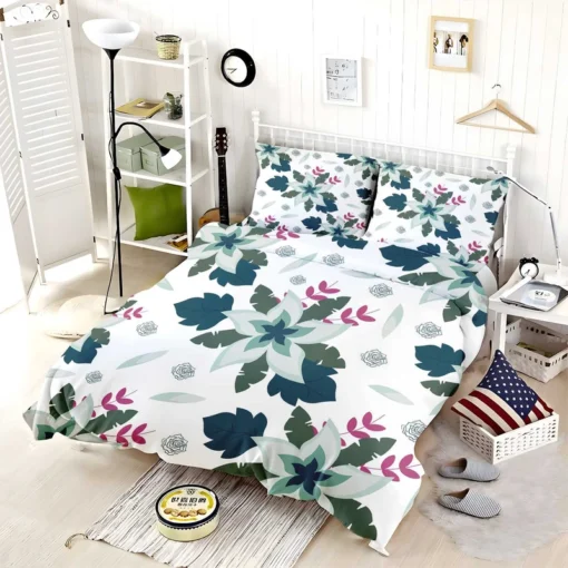 Tropical Natural Flowers Bedding Set